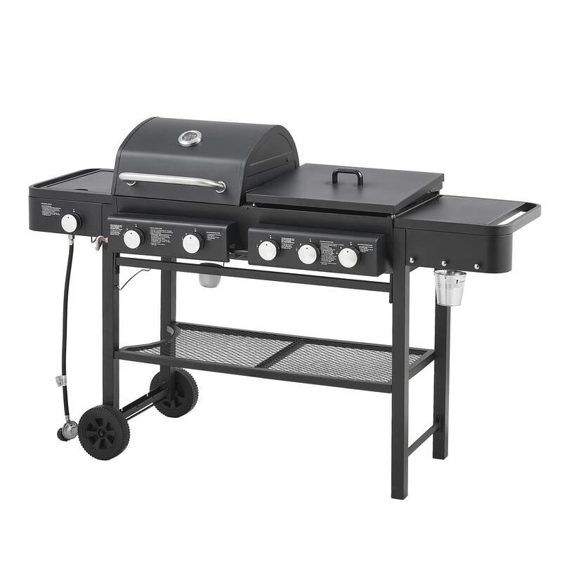 GDF Studio - Firecrest Pro All-in-One Propane Gas Grill with Griddle