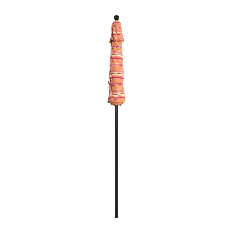 California Umbrella 7.5' Venture Series Patio Umbrella, Bronze Aluminum Pole Fiberglass Ribs Push Lift, Sunbrella Cilantro