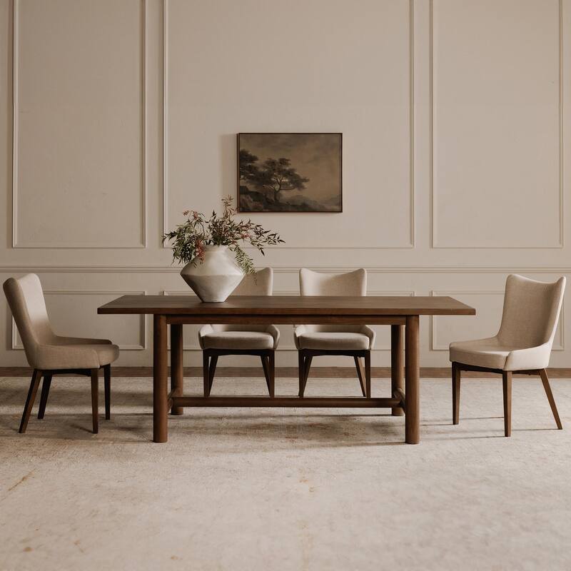 NADAAL STUDIOS Lucian, Wooden Dining Table, Seats 6 - 82.7"W x40"D x30"H