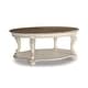 preview thumbnail 3 of 11, Signature Design by Ashley Realyn Oval Cocktail Table - 48.13" W x 34" D x 19.88" H