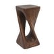 preview thumbnail 40 of 73, Christopher Knight Home - Aurelian Quenby MGO Lightweight Concrete Twist End Table with Wood-Grain Texture