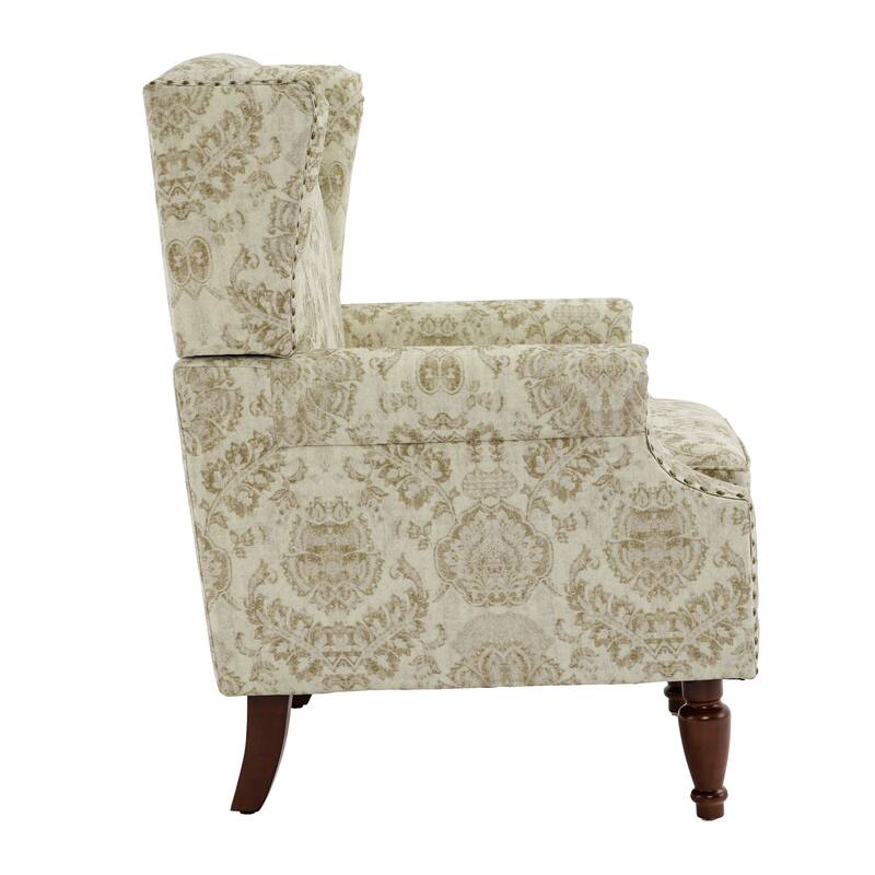 Traditional Nailhead Trim Armchair Accent Chairs Set of 2