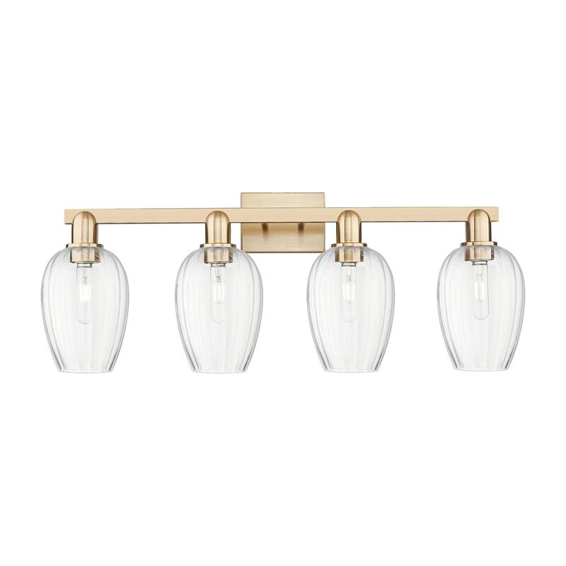 Innovations Lighting Downtown Urban - Preston - 4 Light 36" Flute Shade Bath Vanity Light