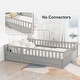 preview thumbnail 14 of 14, Full size Floor bed, integral construction with super high security barrier, door, children's floor bed frame, Montessori