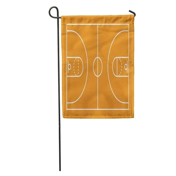 Shop Field Basketball Court Lines Above Game Plan Area Backboard