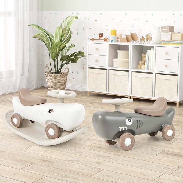 slide 2 of 7, Convertible Rocking Horse & Sliding Car with Detachable Balance Board