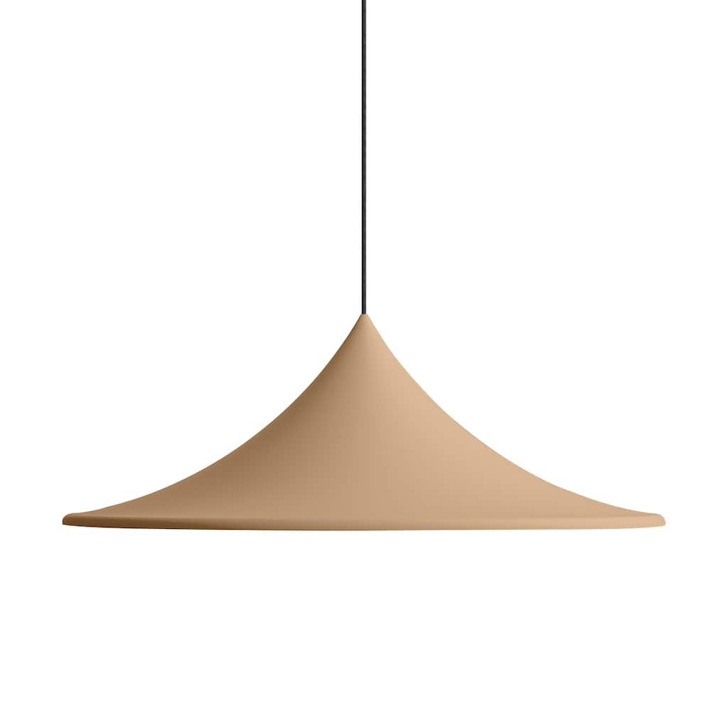 Golden Lighting Vistara 1-light 28in Pendant in Latte - Bronze