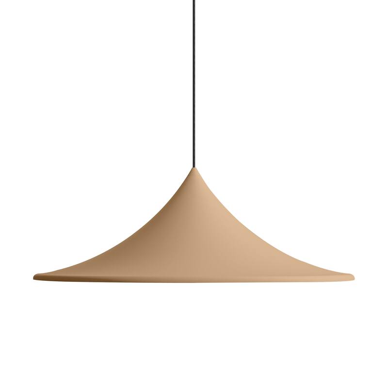 Golden Lighting Vistara 1-light 28in Pendant in Latte - Bronze