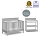 preview thumbnail 20 of 39, Crib and Change Table Nursery Set in A Box - 4 in 1 Convertible Crib & Changing Table with Water-Resistant Change Pad