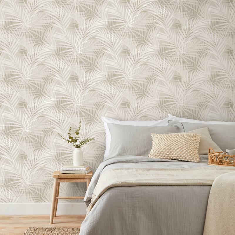 Fine Decor Frida Neutral Textured Palm Wallpaper