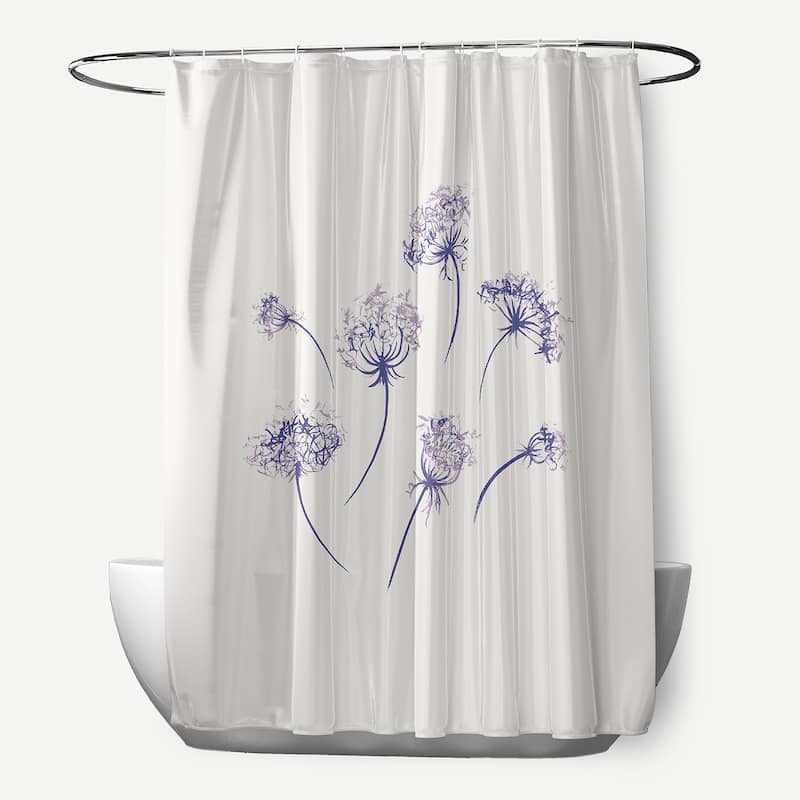 Just Dandy Shower Curtain - Purple