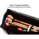 preview thumbnail 5 of 7, GSE™ Deluxe 6-Player Player Croquet Set with 6 Mallets & Croquet Balls, 9 Wickets, 2 Stakes and a Carrying Case - Croquet Set