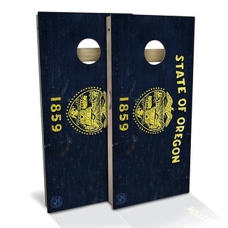 Oregon Flag Outdoor Cornhole Board Set