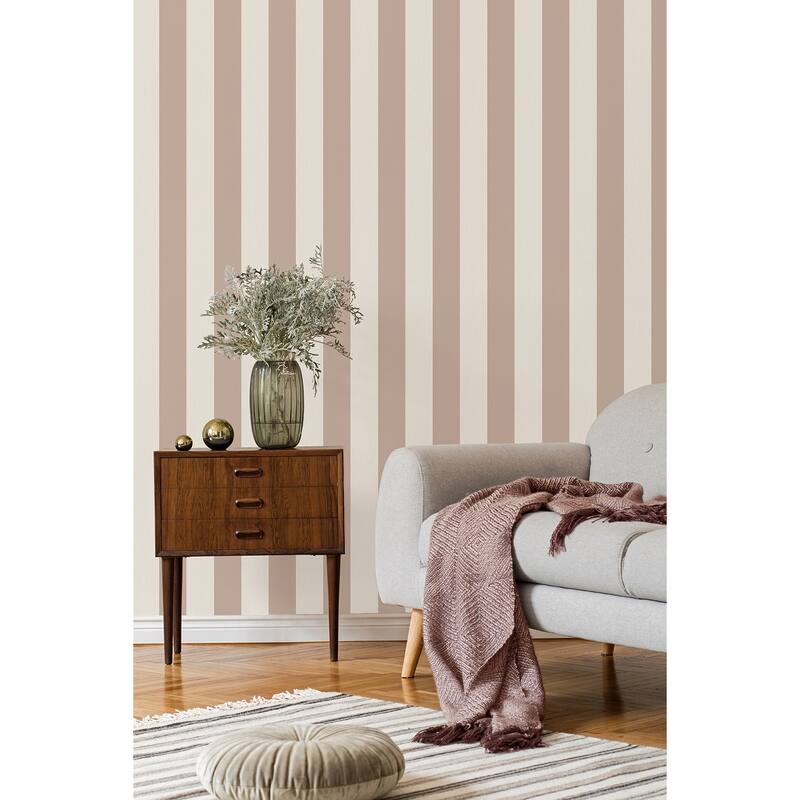 Fine Decor Tavish Light Pink Stripe Wallpaper