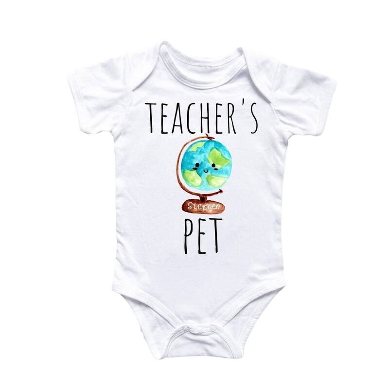 Teacher's Pet Glove - Baby Boy Girl Clothes Infant Bodysuit Funny Cute Newborn - White - 0-3M