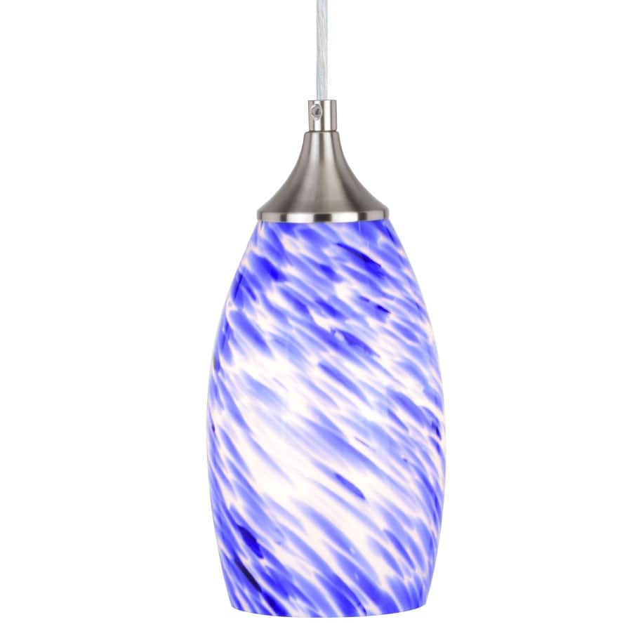 Bellevue VXP23351 Mirage 5" Wide Mini Pendant with Azure Glass Shade