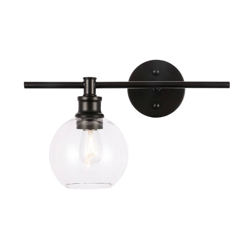 Collins 1-Light Glass Left Wall Sconce - 14.7/9.8 - 14.7/9.8