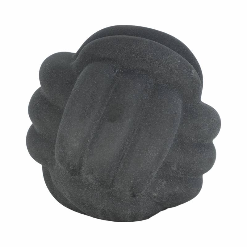 Sagebrook Home Modern Stoneware Ceramic Orb Decorative Accent Sculpture for Contemporary Spaces