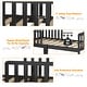 preview thumbnail 20 of 44, Costway Kids Toddler Wood Bed Bedroom Furniture w/ Guardrails - See Details