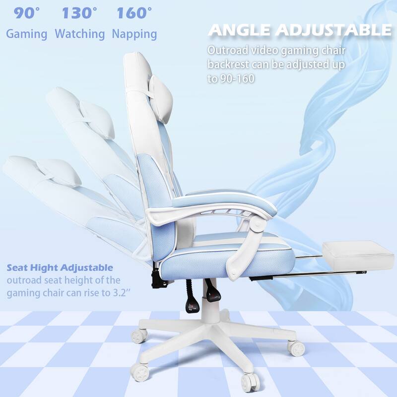 BOSSIN Racing Style Gaming Chair,300 lbs Big and Tall gamer chair High Back Computer Chair