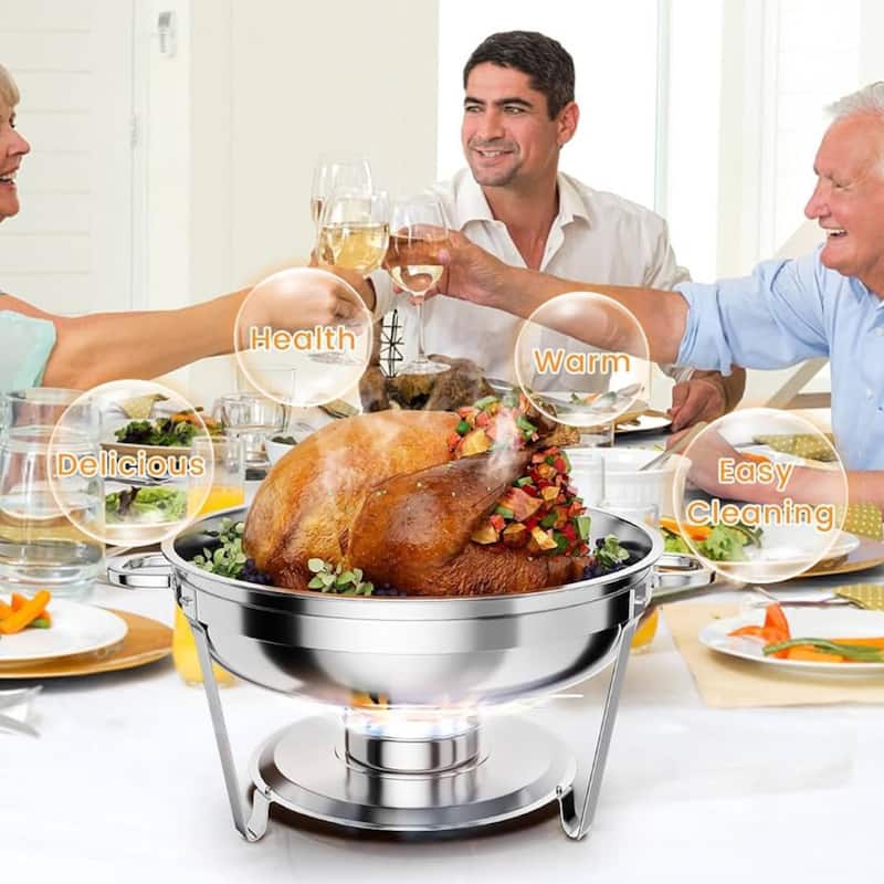 5QT Chafing Dish Buffet, Warmers Food Servers Sets