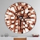 preview thumbnail 8 of 7, Designart 'Reflective Checkered Cube' Oversized Modern Wall CLock 36 in. wide x 36 in. high