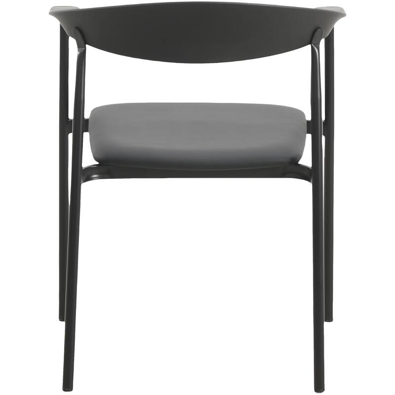 Leather Dining Chair with Stainless Steel Frame Set of 2 Kora Series