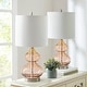 preview thumbnail 36 of 55, Ellipse Curved Gourd Glass Table Lamp, Set of 2