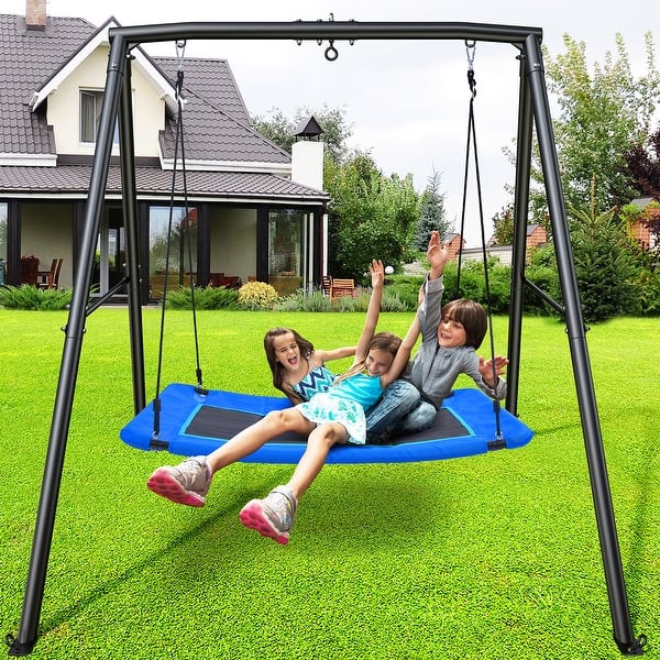 Nest Swing Jump Power Magic Carpet Swing Set Swingset Outdoor