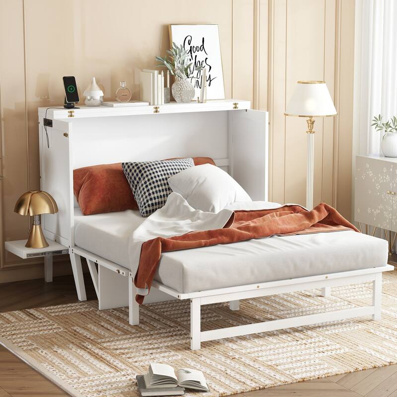 Solid Pine Murphy Cabinet Bed