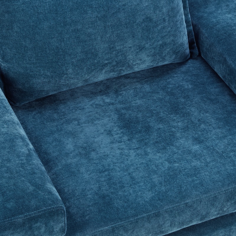 Christopher Knight Home - Wynter Oversized Chenille Upholstered Armchair with Wide Armrests and Thick Cushion