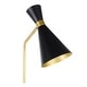 preview thumbnail 6 of 10, Strick & Bolton Morino Glam Floor Lamp - Black/Gold