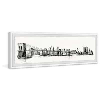 'Black Brooklyn' Framed Painting Print