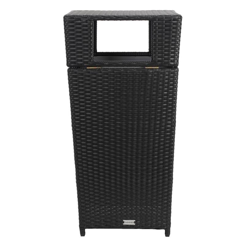 SAFAVIEH Outdoor Mazeli Trash Bin (Fully Assembled)