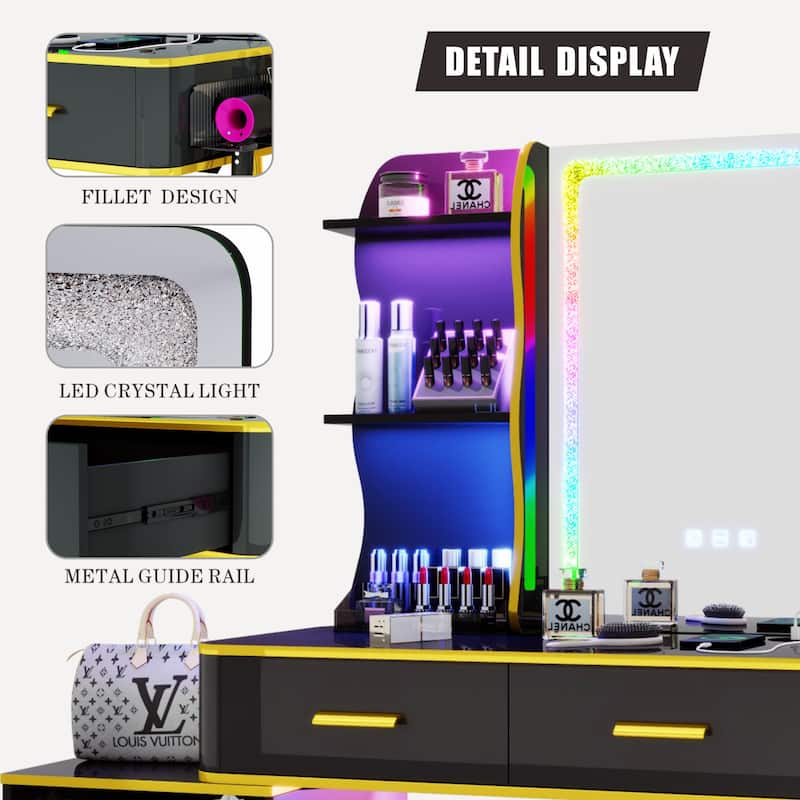 Makeup Vanity with LED Light