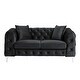preview thumbnail 5 of 12, Morden Fort Modern Contemporary Loveseat and Sofa Set with Deep Button Tufting Dutch Velvet, Solid Wood Frame and Iron Legs