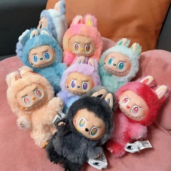 POP MART Labubu 3.0 Plush Doll Keychain Single Blind Box - Bed