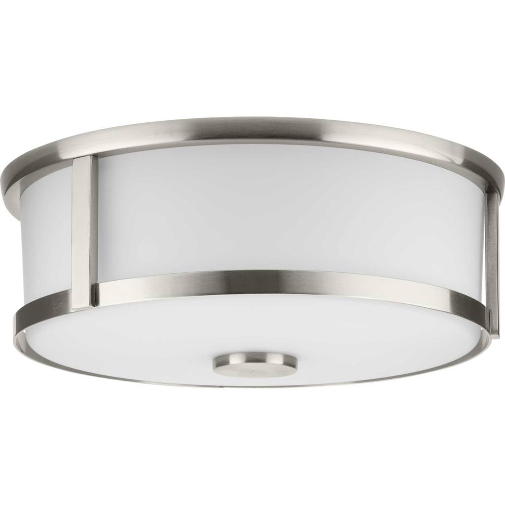 Progress Lighting P350254 Gilliam 2 Light 13" Wide Flush Mount Drum