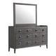 preview thumbnail 3 of 2, Portia 64" Wide Bedroom Dresser with 6 Drawers, Brushed Brindle