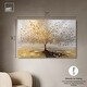 preview thumbnail 17 of 15, Tree of Golden Leaves Canvas Colorful Tree Art by Art Remedy