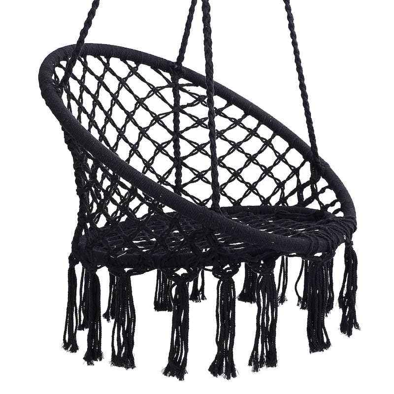 Hammock Chair Macrame Swing for Indoor and Outdoor