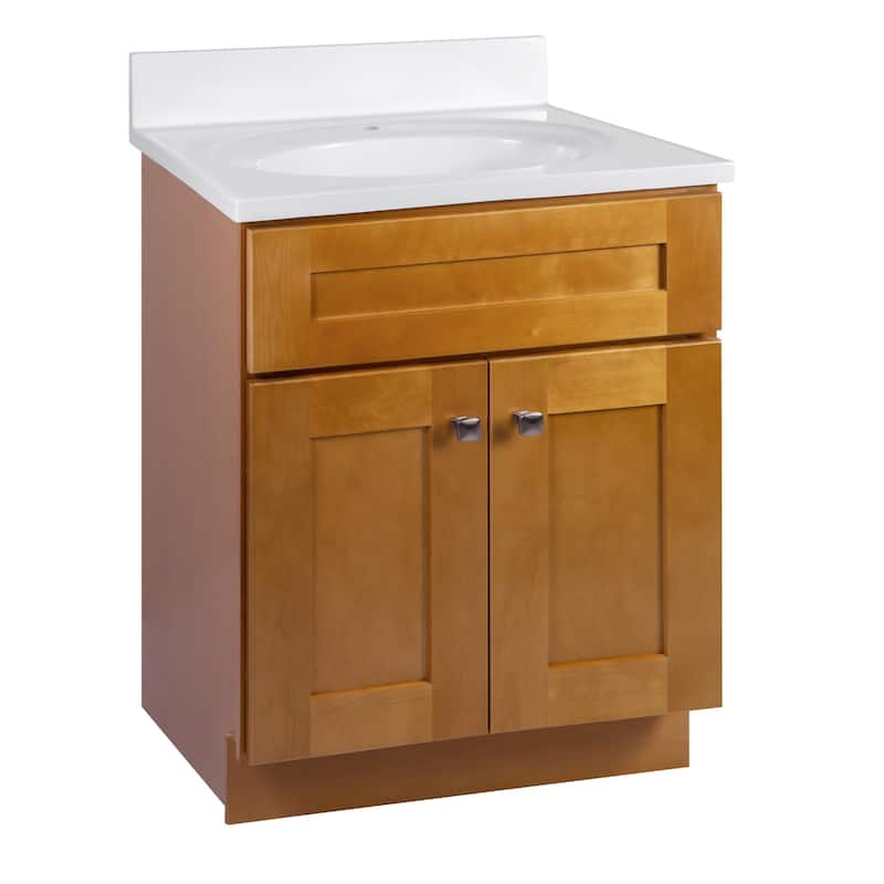 Design House 597872 Brookings 25" Free Standing Single Basin Vanity - Modern Birch - Wood Finish