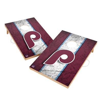 Vintage Philadelphia Phillies MLB Regulation 2x4 Cornhole Set