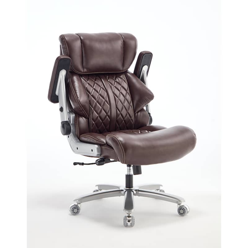 500lbs Big and Tall Office Chair for Heavy People Executive Office Chair with Wide Spring Seat, 360 Swivel Chair