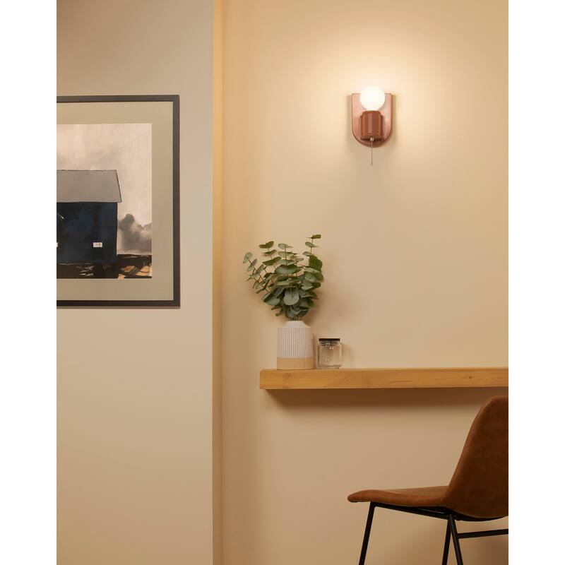 Ceramic Nouveau Wall Sconce