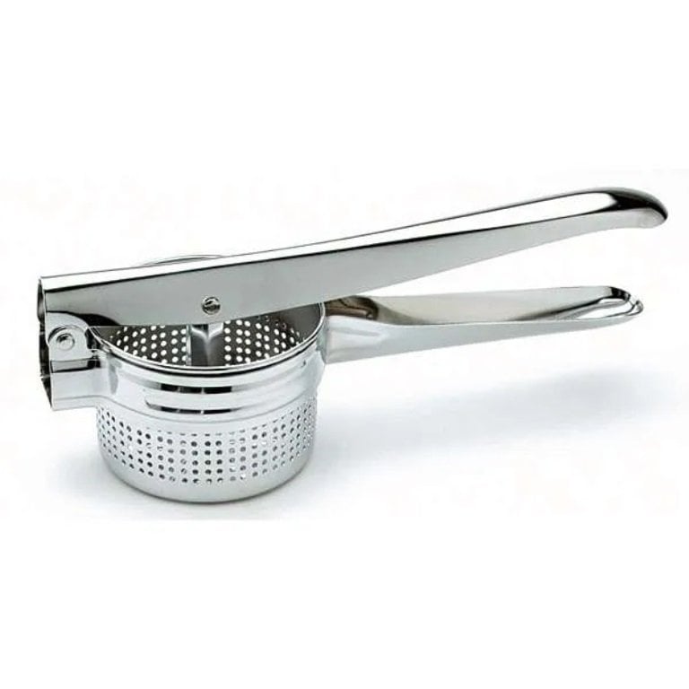 Norpro Chrome Finish Potato Ricer - 20oz Capacity- Fits Over Pots and Bowls for No Mess Use