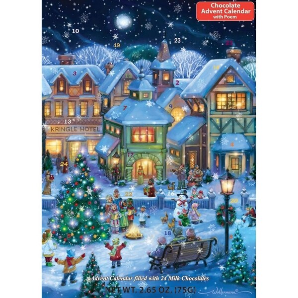 Vermont Christmas Company Holiday Home Free Standing Advent Calendar Vermont Christmas Company Holiday Home Free Standing Advent Calendar