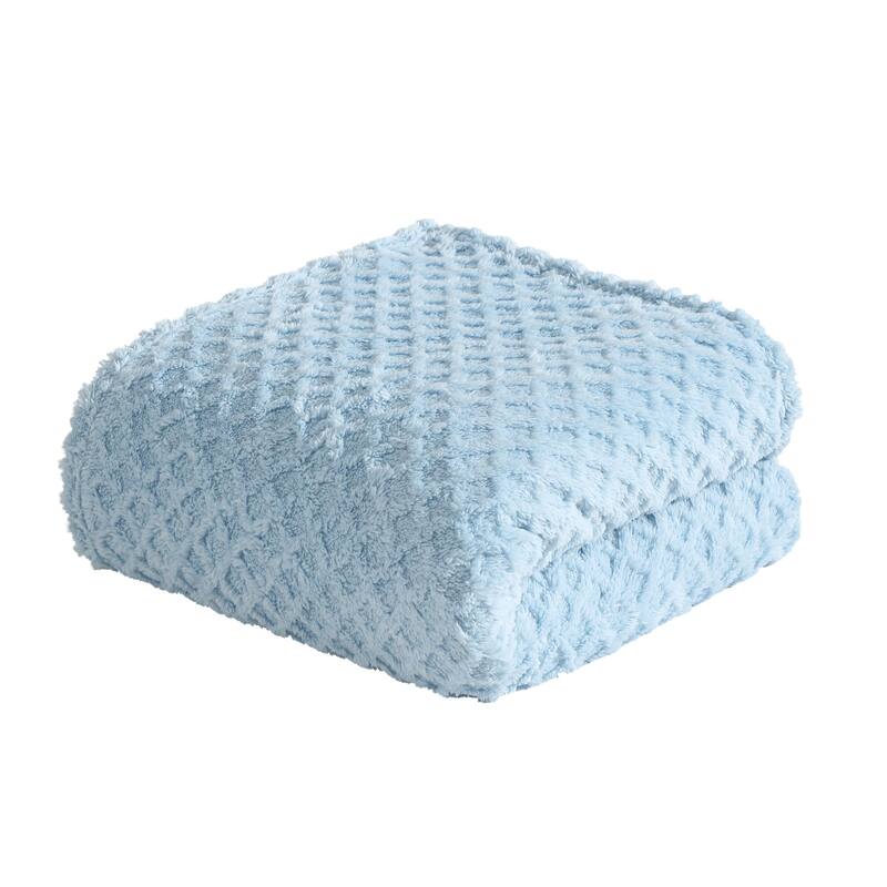 Swift Home Patterned Jacquard Plush Throw Blanket - 50" x 70"