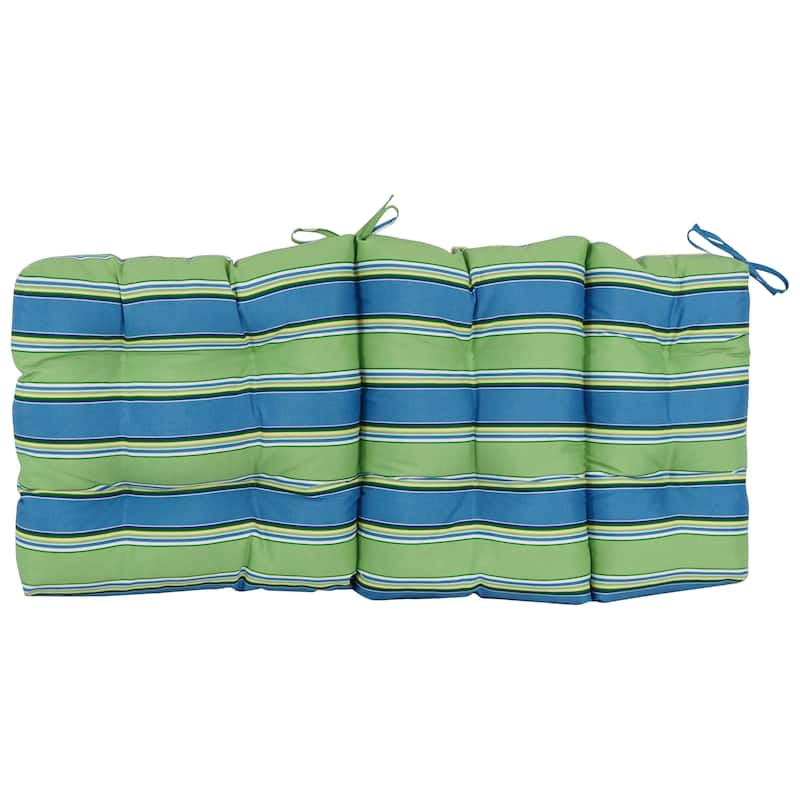 Multi-section Tufted Outdoor Seat/Back Chair Cushion (Multiple Sizes)