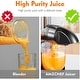 preview thumbnail 5 of 6, AMZCHEF Slow Cold Press Juicer with Reverse Function, Masticating Juicer with 2 Cups & Brush, 150W, 90-110 RPM